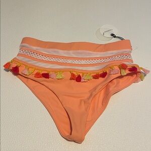 Revolve Tularosa Tassel Bikini Bottom Small NWT
